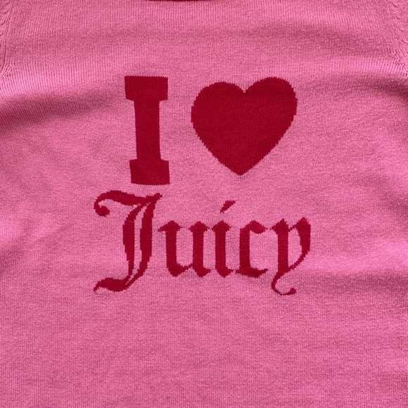 🤍 SOLD ON DEPOP 🤍 “I ❤️ Juicy” Juicy Couture 3/4 Sleeve Sweater - Picture 2 of 5